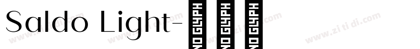 Saldo Light字体转换
